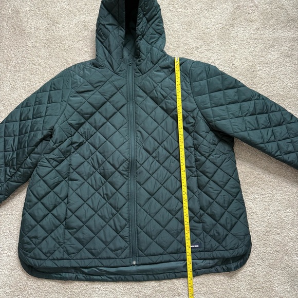 Lands’ End Women’s Forest Green Quilted Hooded Jacket 3X - Picture 12 of 13